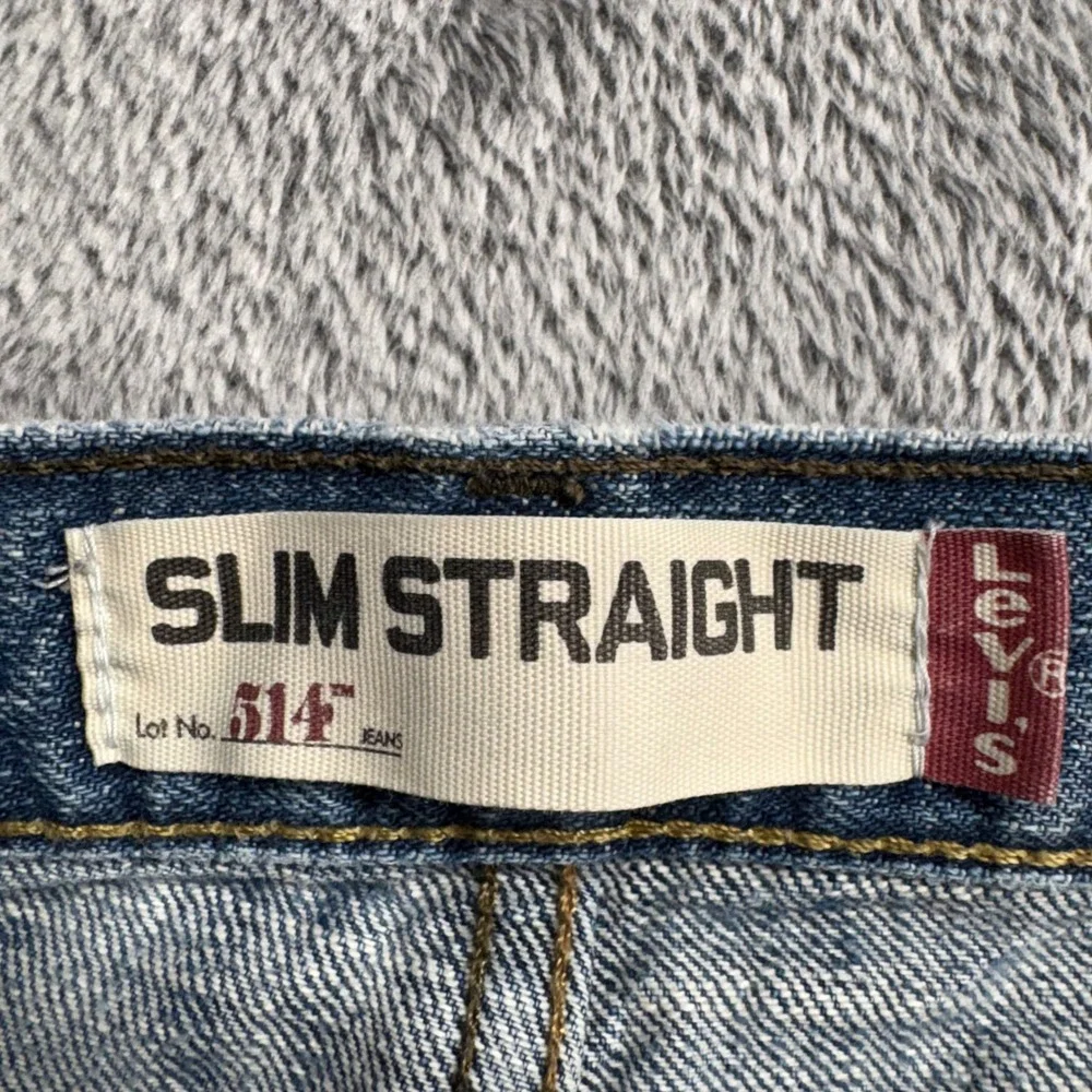 Levis 514 Slim Straight Jeans Men 32x32 Blue Good Zip Fly 100% Cotton